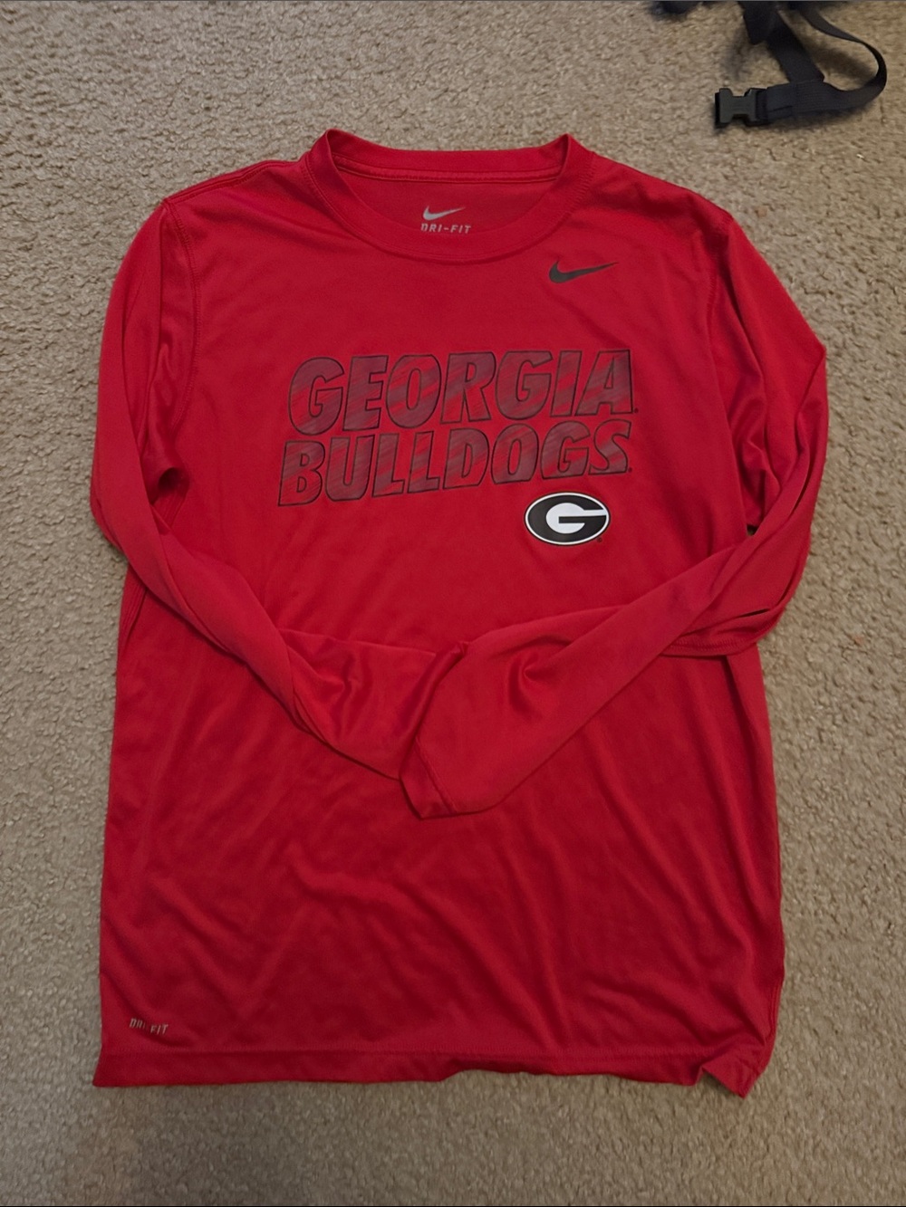Nike Red Georgia Bulldogs Long Sleeve Dri-FIT Tee